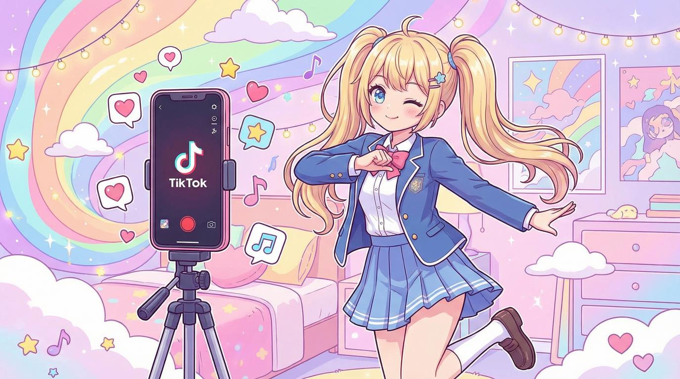 黄色仓库二次元少女日常vlog视频